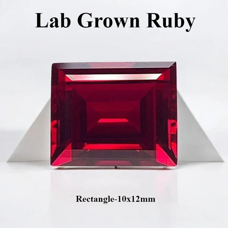 Lab Grown Ruby Pigeon Blood Red Color For Jewelry Diy Making Main Materials Selectable Certificate