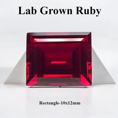 Lab Grown Ruby Pigeon Blood Red Color For Jewelry Diy Making Main Materials Selectable Certificate