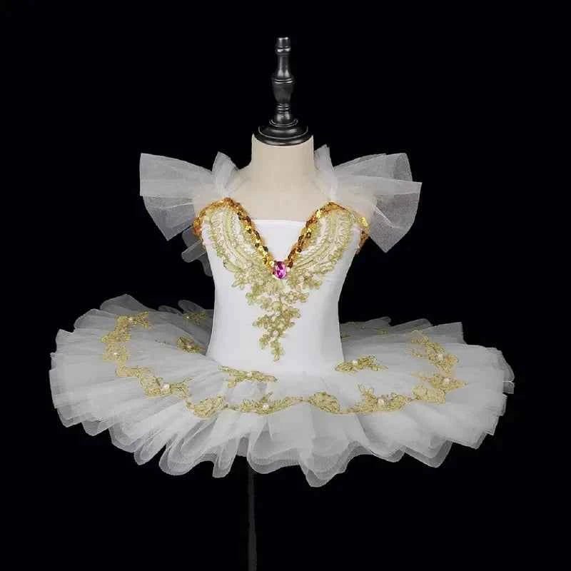 Summer Girl Dress Ballet Elegant Vestidos Kids Dance Costume Robe Fille Stage Children Outfit Baby Clothing Tutu Girls Dresses