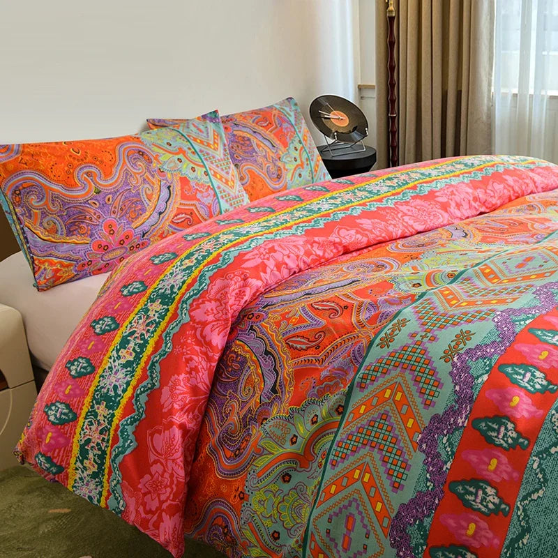 Ethereal Butterfly Print Brushed Duvet Cover Set with Pillowcases - Cozy Polyester,Twin/Full/King/Queen Size