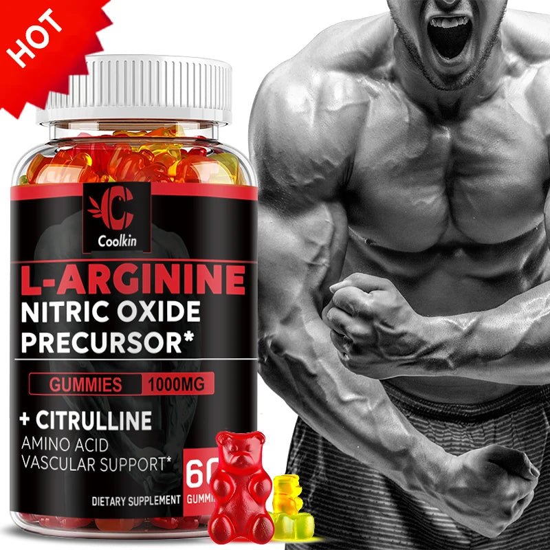 L-Arginine Supplement - Strengthens Muscles and Supports Blood Flow, Circulation, Nutrient Delivery and Pumping - AMULET RING STORE