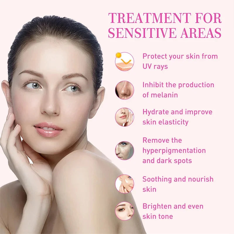 Brightening Cream For Intimate Parts Body Knees Remove Dull Pigments Brighten Serum Elbows Knuckles Lightening Skin Care Product - AMULET RING STORE