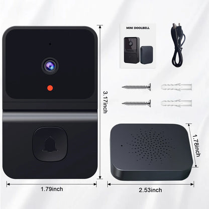 WiFi Video Doorbell Wireless HD Camera 480P Smart Home Security Protection Two Way Intercom Night Vision Smart Doorbell - AMULET RING STORE