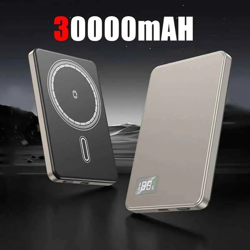 VIVO 50000mAh Portable Magnetic Wireless Power Bank PD22.5W Fast Charging External Battery for Magsafe For iPhone Samsung Xiaomi