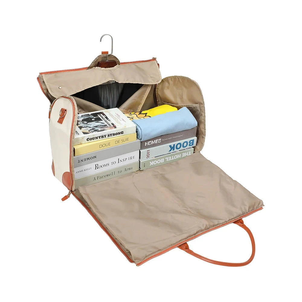 Fashion Large PU Folding Suit Storage Bag Women High Capacity Luggage Handbag Travel Sport Outdoor Multi Function Organizer