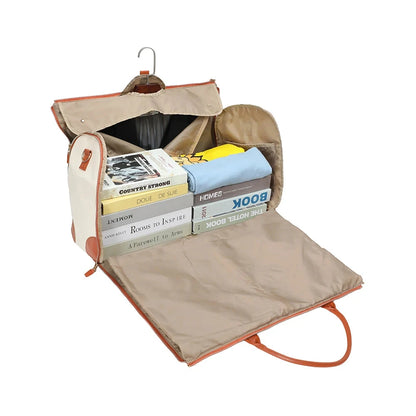 Fashion Large PU Folding Suit Storage Bag Women High Capacity Luggage Handbag Travel Sport Outdoor Multi Function Organizer