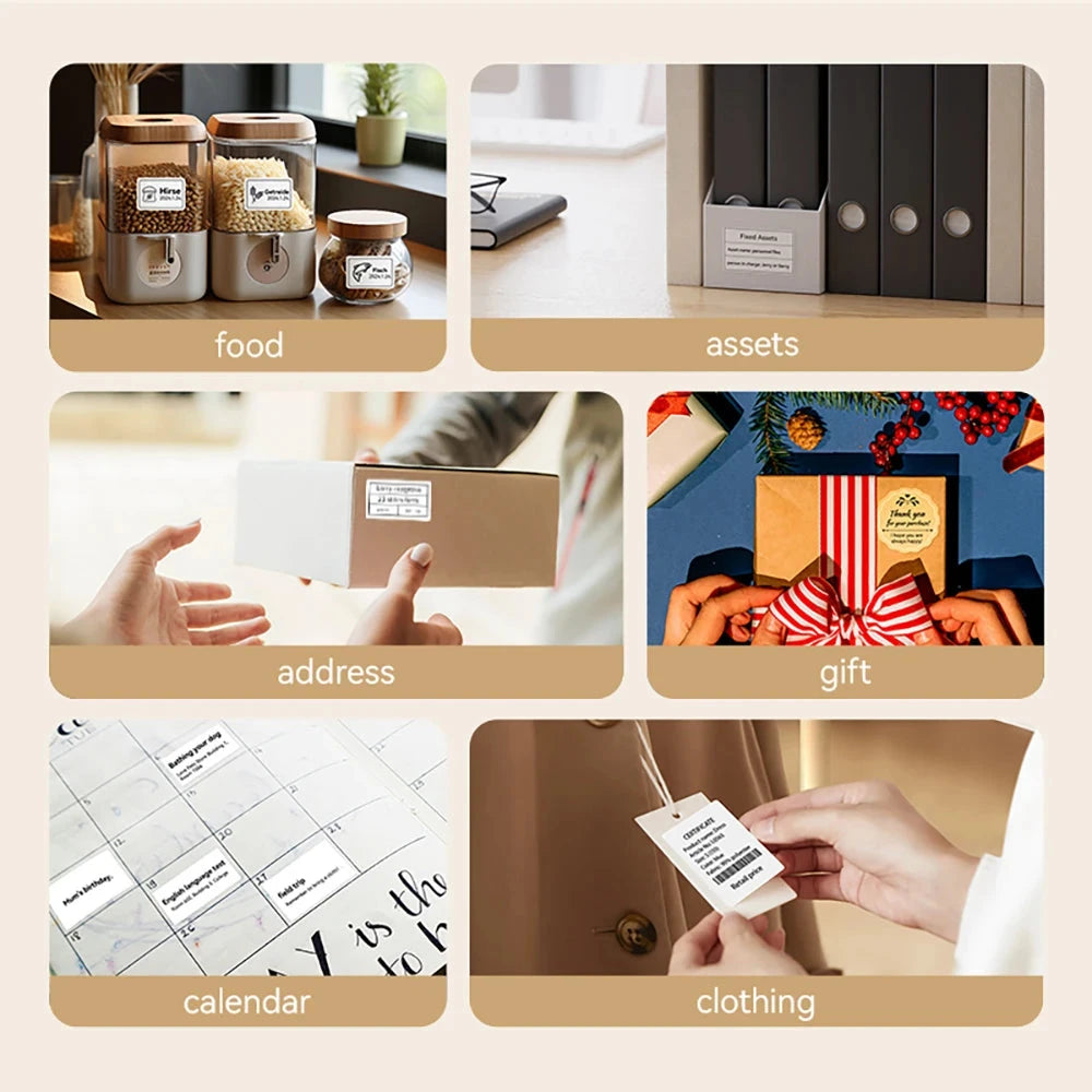 NIIMBOT B21/B1 Portable Thermal Printer 1500mAh Wireless Sticker Printer With Self-adhesive Labels For Barcode Clothing Jewelry