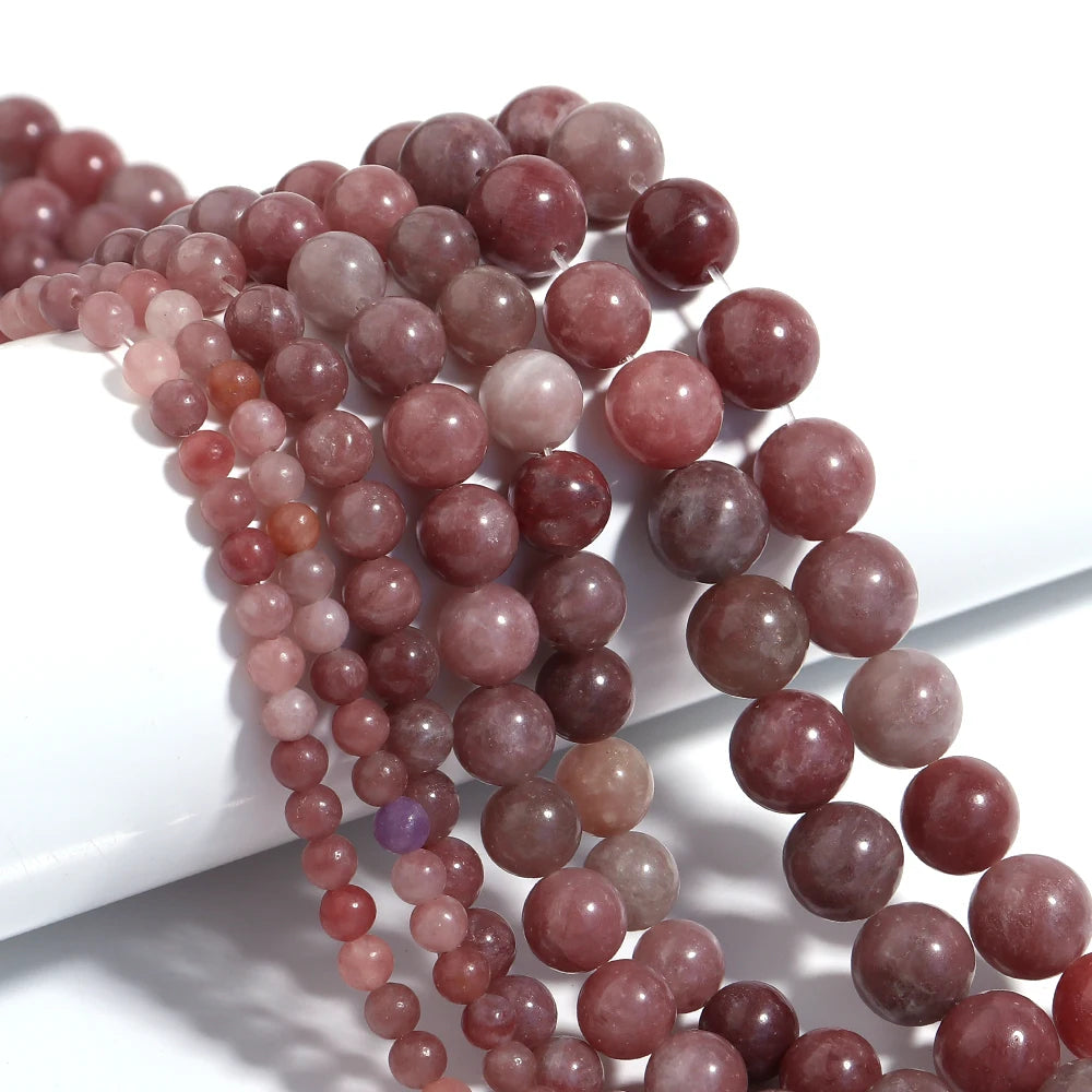 Natural Stone 4 6 8 10 12mm Round Tiger Eye Amethyst Agate Jades Stone Spacer Bead For Jewelry Making Diy Bracelet Needlework