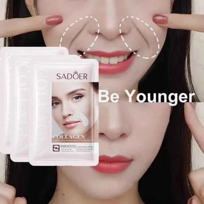 Collagen Firming Laugh Lines Patches Instant Wrinkle Remover Fade Fine Lines Facial Mask Anti-aging Brighten Repair Skin Care