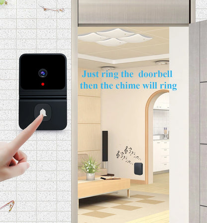 WiFi Video Doorbell Wireless HD Camera 480P Smart Home Security Protection Two Way Intercom Night Vision Smart Doorbell - AMULET RING STORE