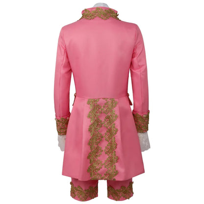 2025 New Medieval Vintage Prince Lace Suits for Men and Women, Halloween Performance Cosplay Three Piece Set(Blazer+Vest+Pants)