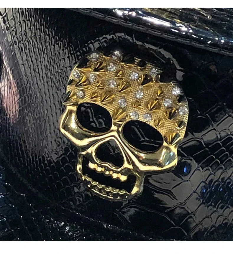 Leather Hip Hop Hat Street Personality Fashion Play Cool Baseball Cap Stage Show Hip Hop Dance Unisex Flat Brim Hats - AMULET RING STORE