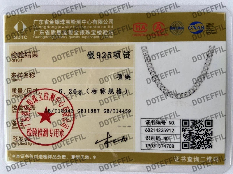 Men's 925 Sterling Silver Necklace 2/4/6/8/10/12MM 40-75cm Face Chain Necklace Lobster Clasp Men And Women Engagement Jewelry - AMULET RING STORE