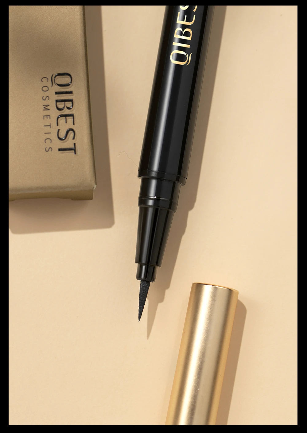 QIBEST Waterproof Black Eyeliner Matte Long Lasting Liquid Eyeline Makeup High Pigment No Smudge Eyeliner Pen Cosmetic Tools - AMULET RING STORE