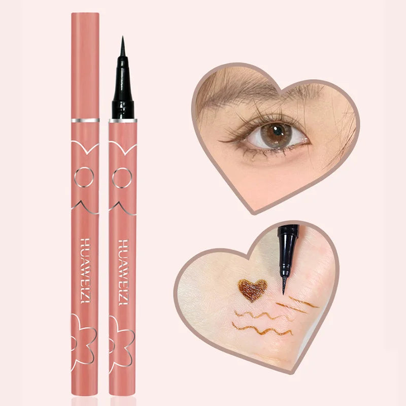 4 Colors Black Matte Liquid Eyeliner Waterproof Lasting Colorful Red Brown Quickily Drying Eyeliner Pencil Eyes Makeup Cosmetics - AMULET RING STORE