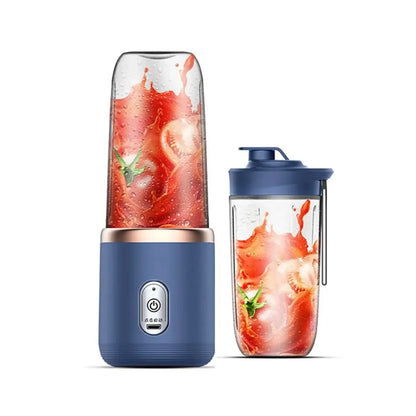 Portable Blender Bottle Electric 6 Blades Multifunction Juice Blender Fresh Juice Smoothie Blender Ice CrushCup Food Processor - AMULET RING STORE