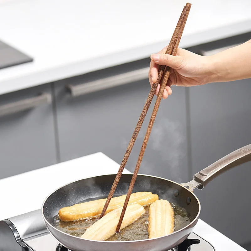 GIANXI 18CM/42CM Salad Hot Pot Chinese Chopsticks Chicken Wings Wood Fried BBQ Chopsticks Food Sushi Sticks Kitchen Bar Supplies - AMULET RING STORE