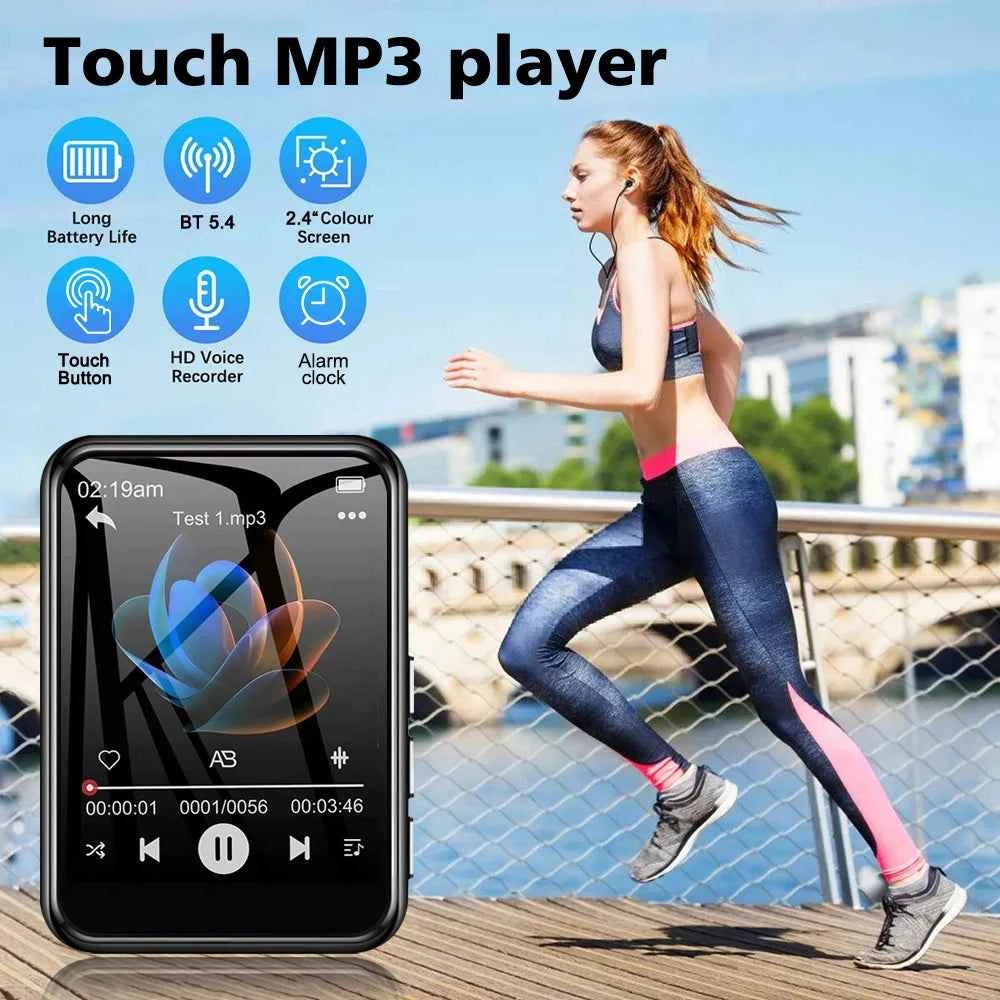 128GB HiFi MP3 Player with Bluetooth 5.4, Speaker & Touch Screen
