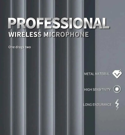 Wireless Microphone Handheld Dual Channels UHF Fixed Frequency Dynamic Mic For Karaoke Wedding Party Band Church Show