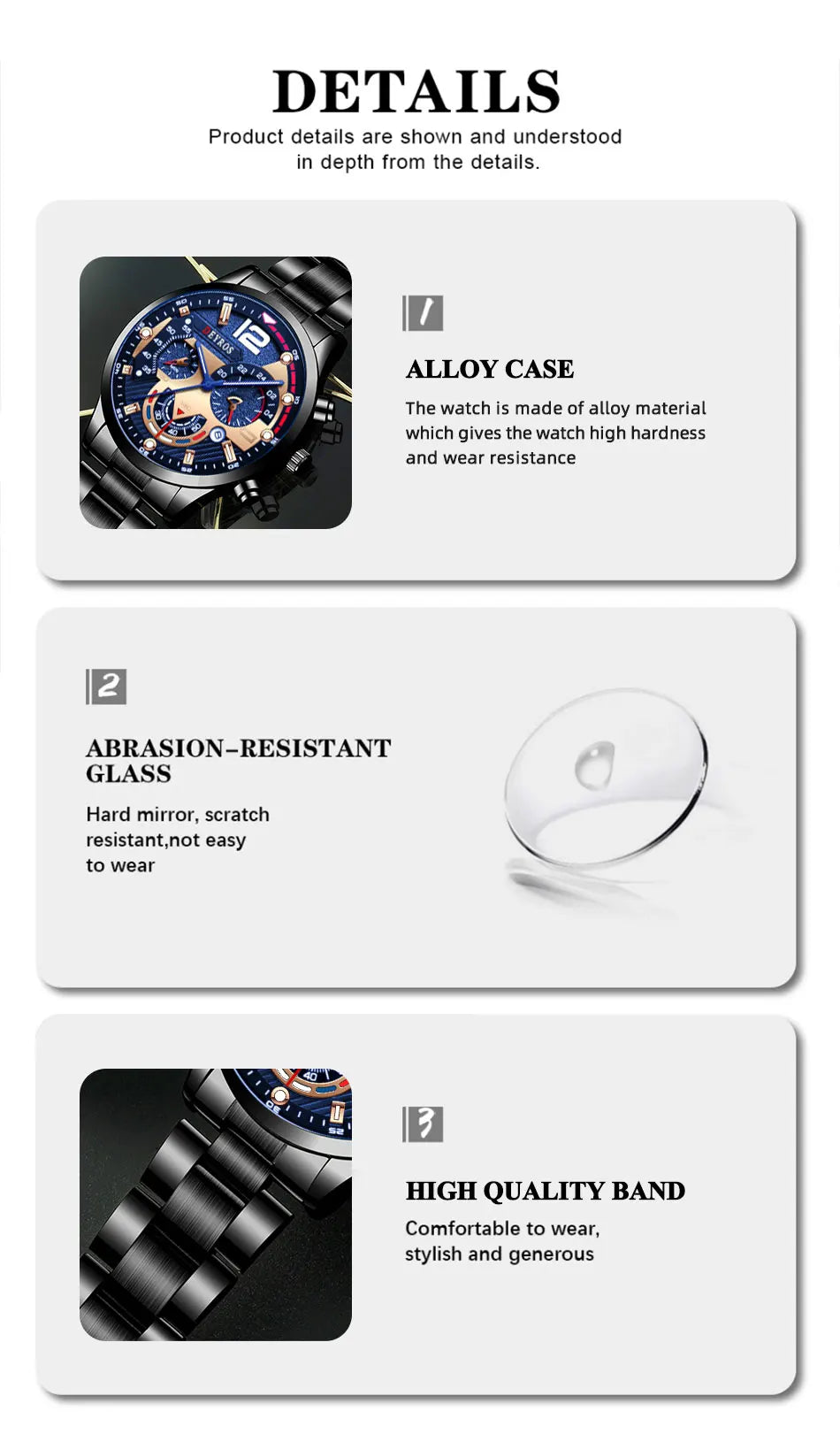Fashion Mens Watches Luxury Quartz Wristwatch Calendar Luminous Clock Men Business Casual Watch Reloj Hombre - AMULET RING STORE