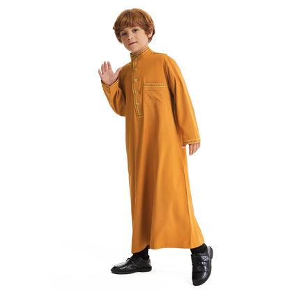 Muslim Clothes Man Shirt Man Islamic Caftan Men Eid Ramdan Cardigan Abaya Long Dress Islamic Saudi Arabic Musulman Robe Clothes