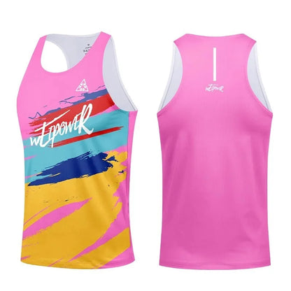 New running vests for men and women, ultra-light and breathable summer T-shirts, professional marathon racing tops