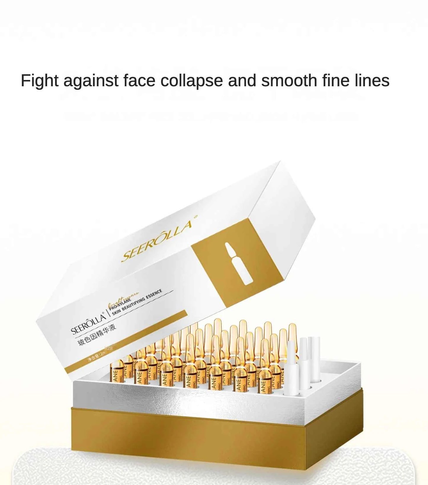 Hyaluronic Acid Peptide Whitening Serum Remove Dark Spots Melanin Brighten Shrink Pores  Moisturizing Fade Fine Lines