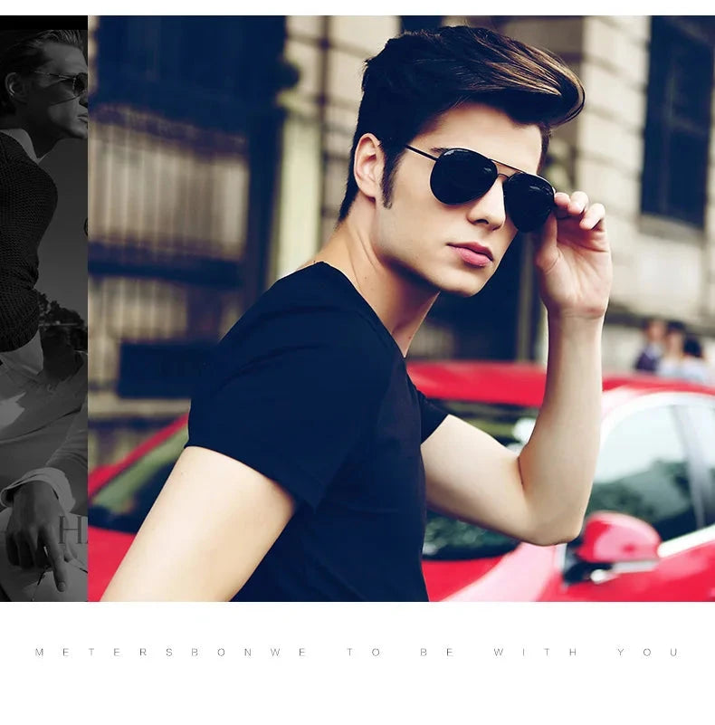 Blenders True Color Male and Female Pilot style Polarized Sunglasses Large Trendy Fashion Sunglasses