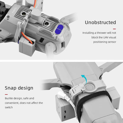 Airdrop System for DJI Mavic 3/2 Pro Zoom AIR 2 Mini 2/Mini 3 Drone Fishing Bait Wedding Ring Gift Deliver Life Rescue Thrower