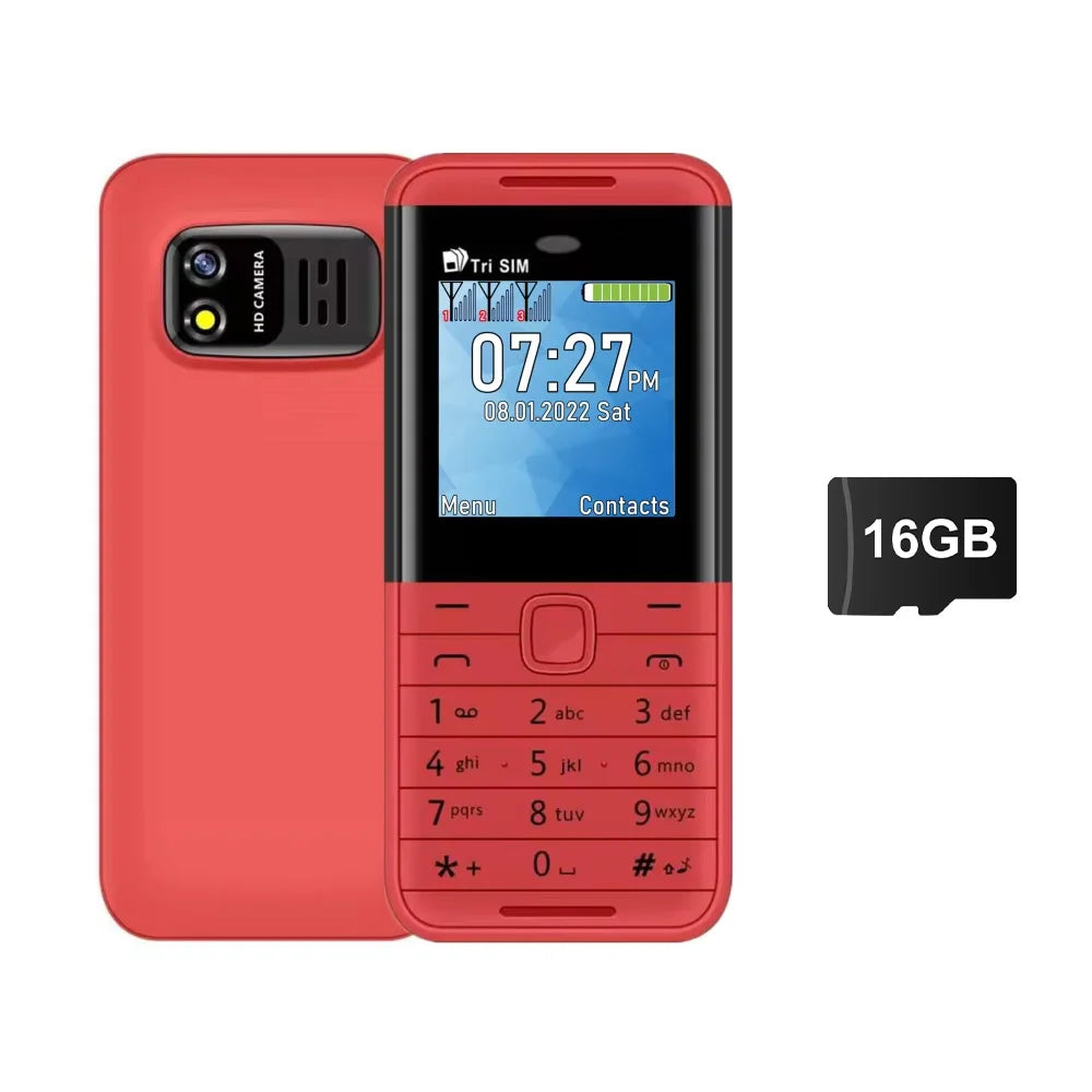 SERVO BM5310 3 SIM Card 3 Standby Mini Mobile Phone Auto Call Recorder Bluetooth Dial Speed Dial Magic Voice 1.3" Small Phone