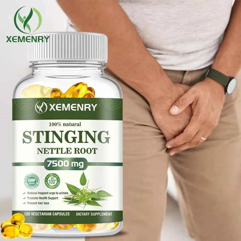 Stinging Nettle Root Capsules - Promotes Prostate and Urinary Tract Health, Reduces Urinary FrequencyCapsule