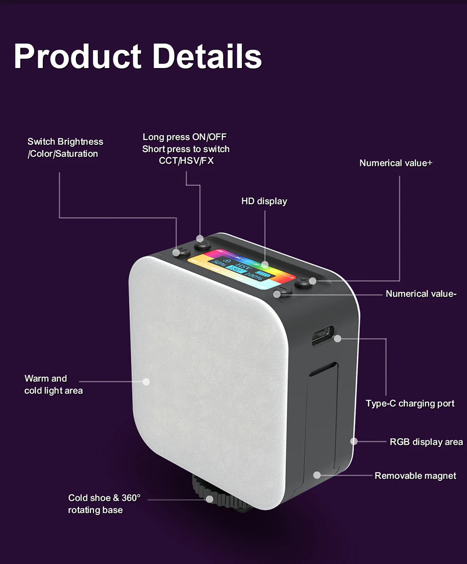 MAMEN Professional DSLR Camera Microphone Shotgun Microfone Cardioid Pickup for Canon Nikon Sony Mobile Phone Vlog Recording