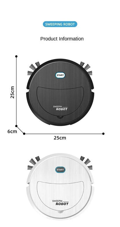 Intelligent Robot Cleaner USB Three in One Sweeping and Mopping Robot Cleaner Kitchen Robots Electric Floor Mop Home Appliance - AMULET RING STORE