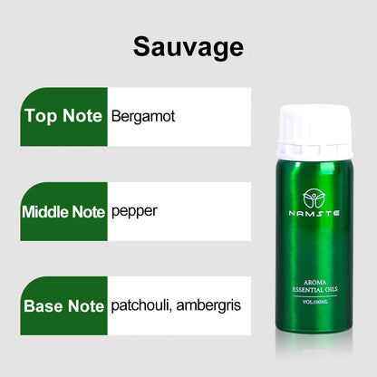 NAMSTE Hotel Perfume Oil 100ML Lavender Pure Essential Oils White Tea Coffee For Diffuser Aroma Oil Room Fragrance Air Freshener - AMULET RING STORE