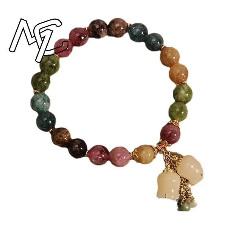 Natural Jade Agate Flower Bracelet Exquisite Sexy Young Girls Fashion Real Jewelry Best Selling Holiday Gifts