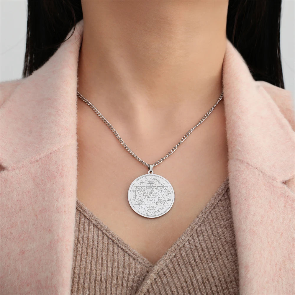 Star Of David Charms For Jewelry Making Stainless Steel Vintage Rune Pendants Diy Women Men Amulet Necklace Keychain Accessories