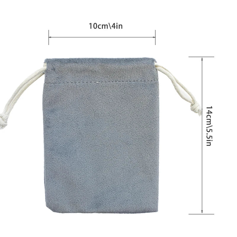 1pcs Multi Color Velvet Bag Jewelry Packing Velvet Drawstring Pouches Jewelry Gift Bags Display Chain Ring Packing Bags As Gift - AMULET RING STORE