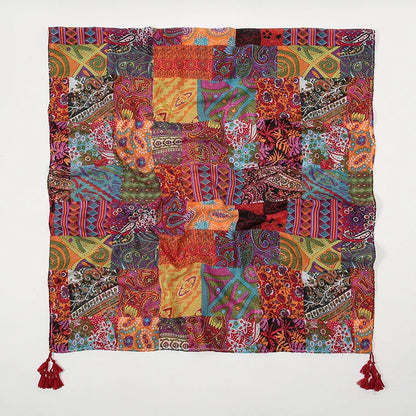 Elegant Floral Printed Hijab Cotton Viscose Tassel Shawl For Woman Fashion Beach Long Scarf Ladies Flower Headscarf 185*100cm - AMULET RING STORE