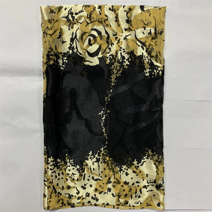 Nigerian Silk Fabrics French Lace Tulle Scarf Burnt-Out Silk Dirac African Fabrics