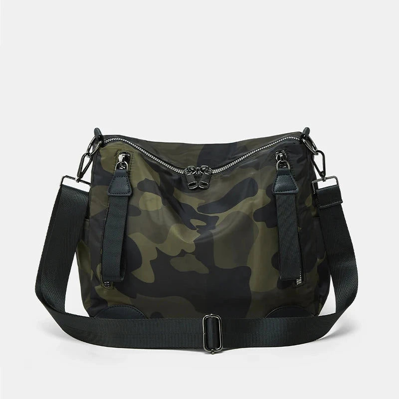 Single-Shoulder Tote Bag; Women's Daily Travel Single-Shoulder Bag; Leisure Camouflage Bag Nylon Crossbody Bag