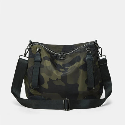 Single-Shoulder Tote Bag; Women's Daily Travel Single-Shoulder Bag; Leisure Camouflage Bag Nylon Crossbody Bag