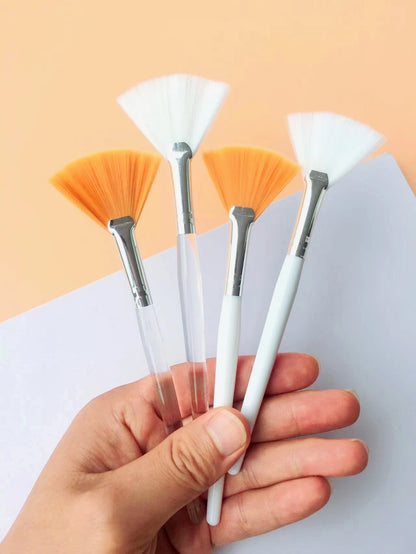 10/20/50pcs Fan Shape Facial Mask Brush Multifunctional Makeup Brushes Essential Oil Women Facial Body Beauty Makeup Tools Brush - AMULET RING STORE