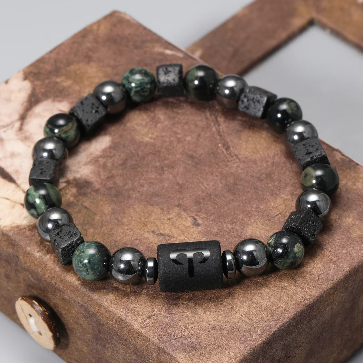 12 Zodiac Signs Natural Stone Bracelets Taurus Cancer Virgo Pisces Bracelets Ladies Men Couples Gift Bracelet aquarius