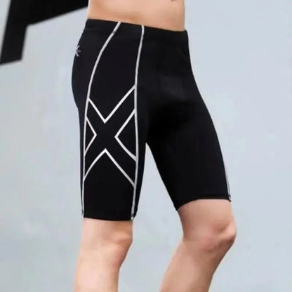 Sports leggings for men and women, fitness yoga, running, athletics, off-road, sweat wicking, quick drying five quarter pants