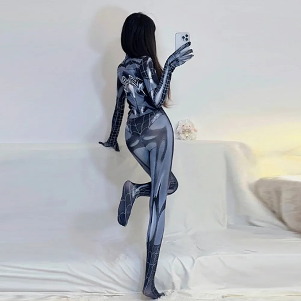 Spider Man Costume Movie Superhero Cosplay Bodysuit Suit Avengers Cosplay Venom Spider Man Corset for Women Girl Spandex Suit - AMULET RING STORE