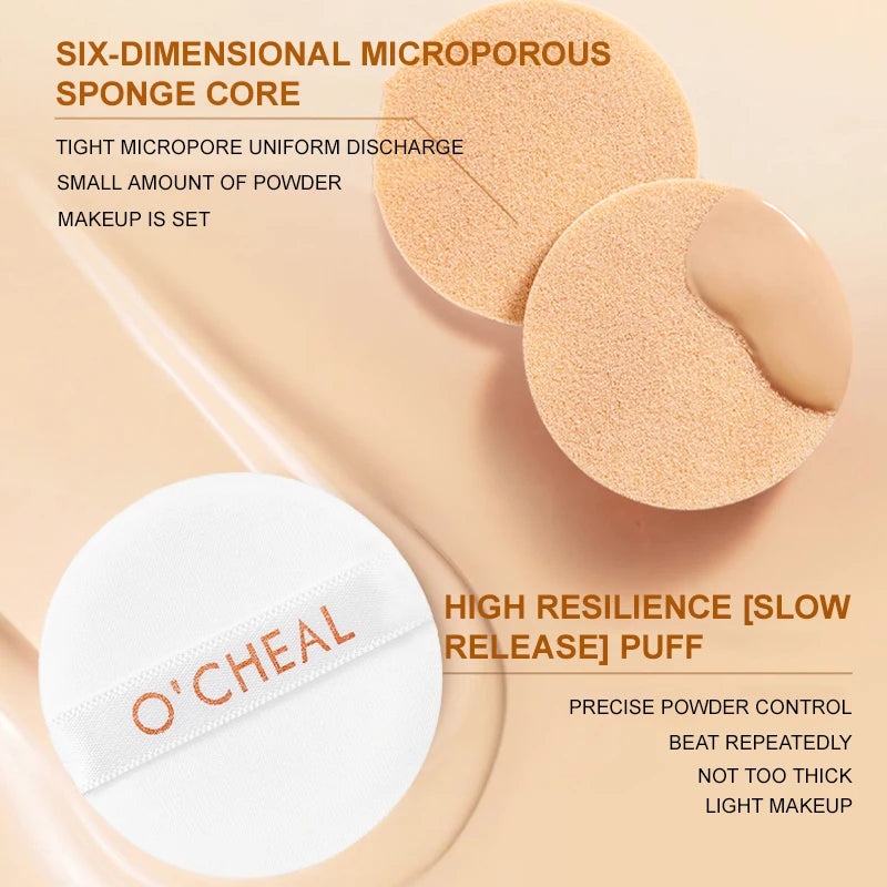 OCHEAL Natural Moisturizing Liquid Foundation Concealer BB Cream Air Cushion Whitening Oil-control Makeup Cosmetics BB Cream - AMULET RING STORE
