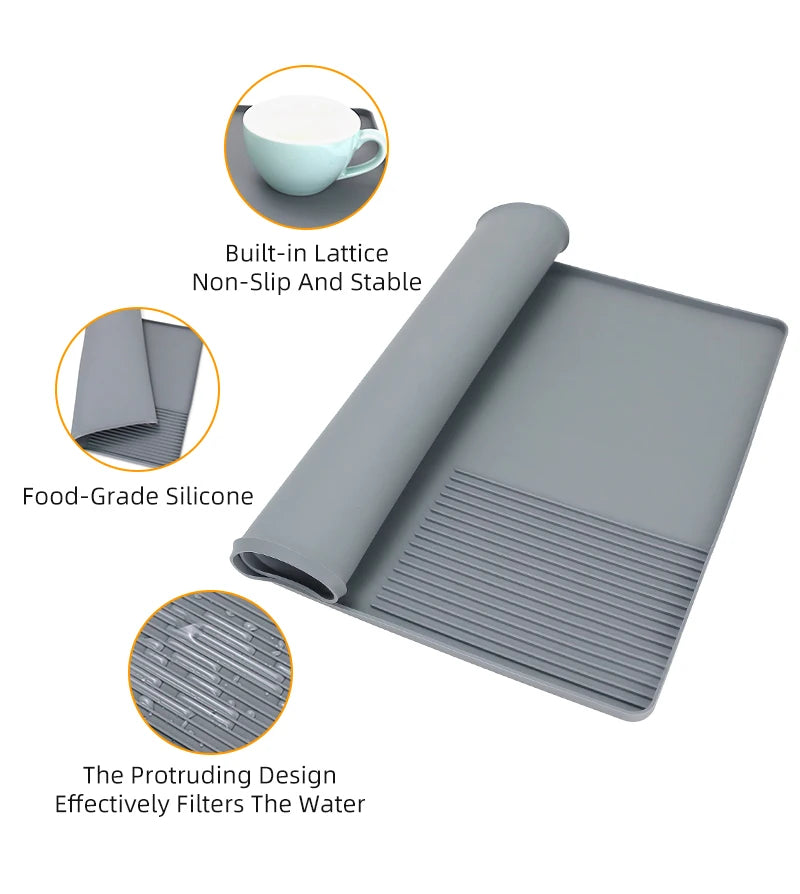 Coffee Tamper Mat Espresso Portafilter Station Silicone Bar Machine Pad Rubber Anti Slip Bar Kitchen Barista Tools Accessories - AMULET RING STORE