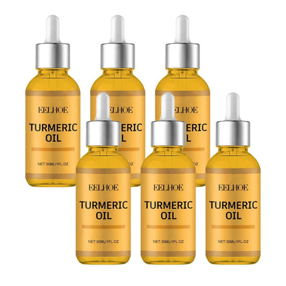 EELHOE Turmeric Essence Oil 30ml Shrink Pores Deep Moisturizing Hydration Repair Damaged Skin Facial Body Massage Oil Skin Care