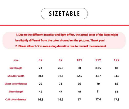 Spring And Autumn Winter Girls Children Girls, Casual Cute Sweet Petal Sleeves Adjustable Belt Digital Printed Dress