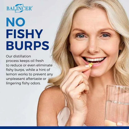 Omega-3 Fish Oil Supplement - with EPA & DHA - Supports Heart and Brain Health Omega 3 Fatty Acids 120 Capsules